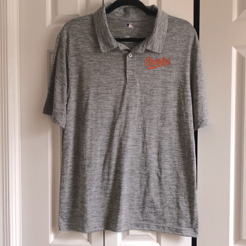 Baltimore Oriole’s Gray Polo Shirt Men’s Size Large